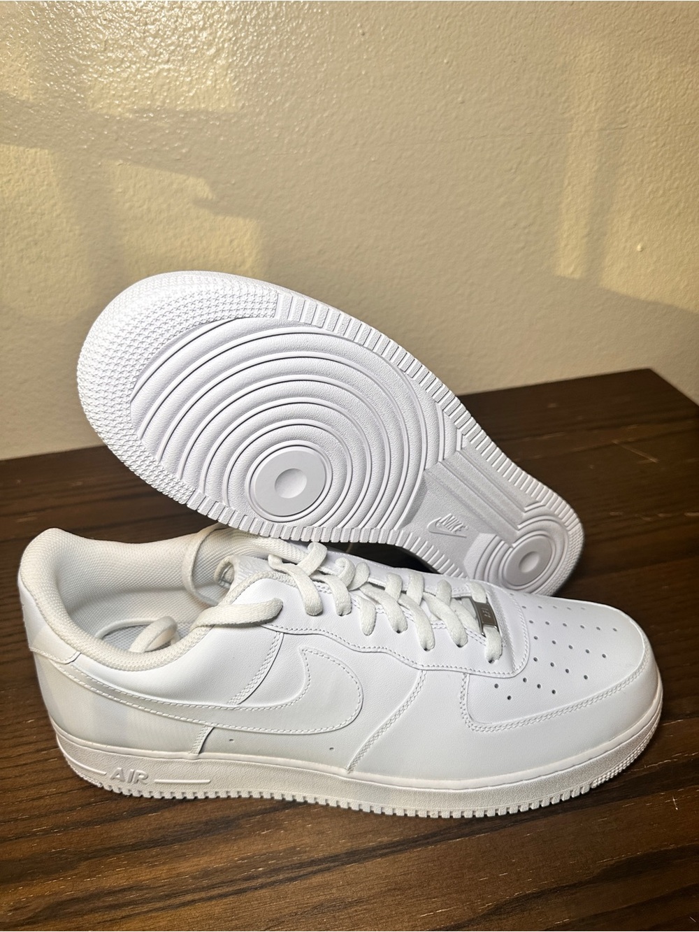 Nike Men's All-White Low Top Sneakers
